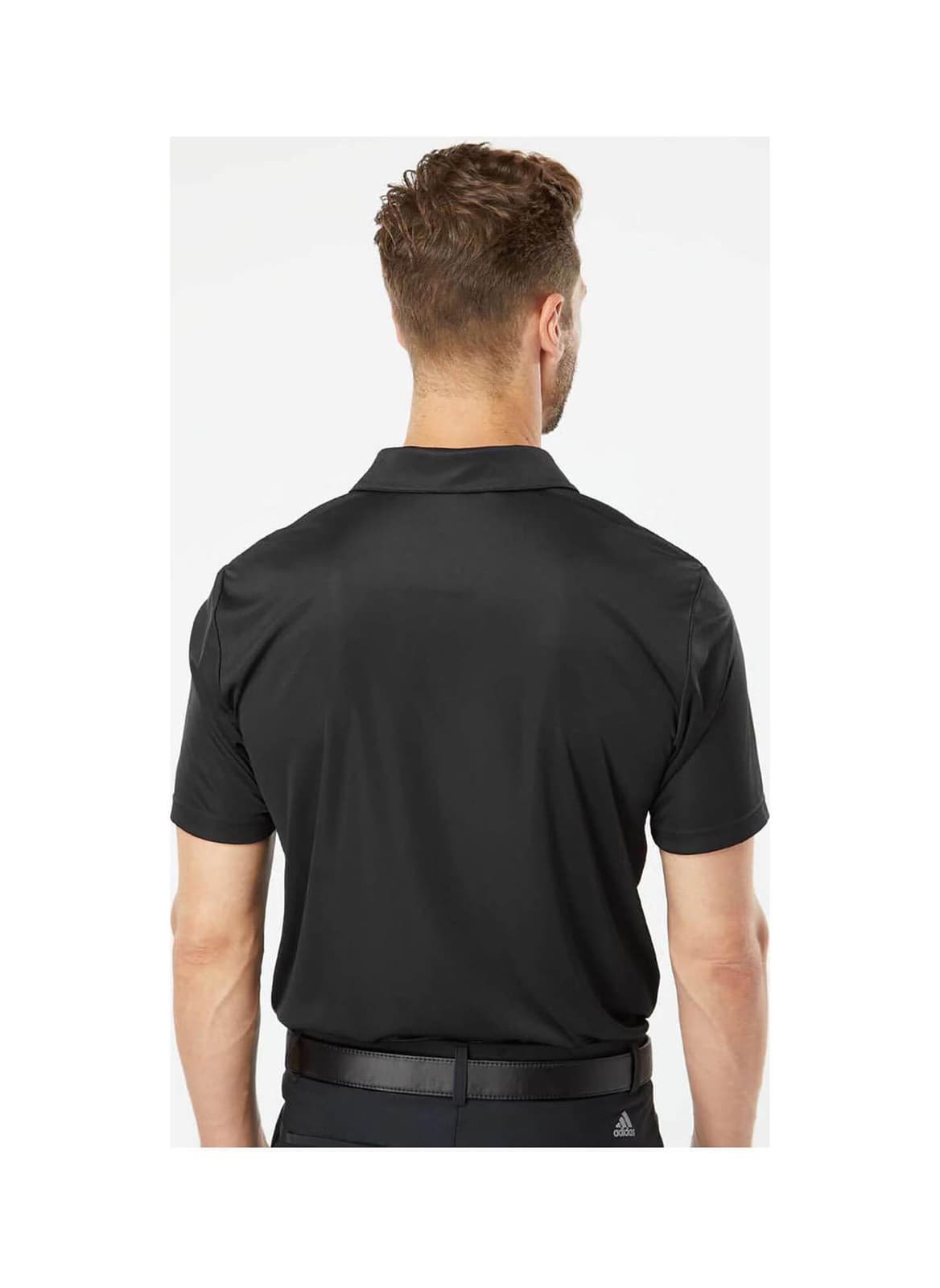 Adidas Men's Performance Colorblock UV Protection Polo Black Gray M L XL - Thumbnail 5
