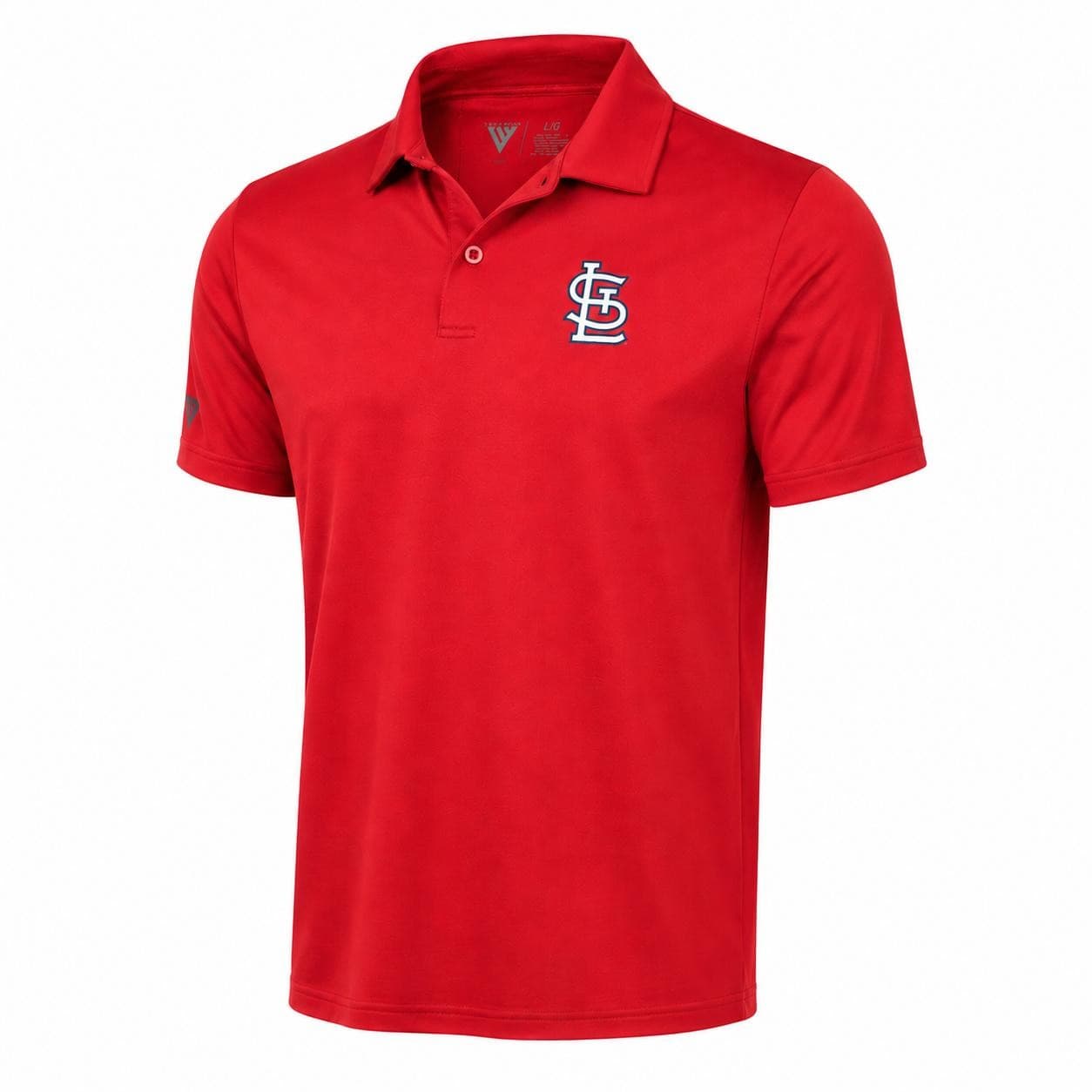 Levelwear Men's St. Louis Cardinals Duval Performance Polyester Polo X-Large Red - Thumbnail 5