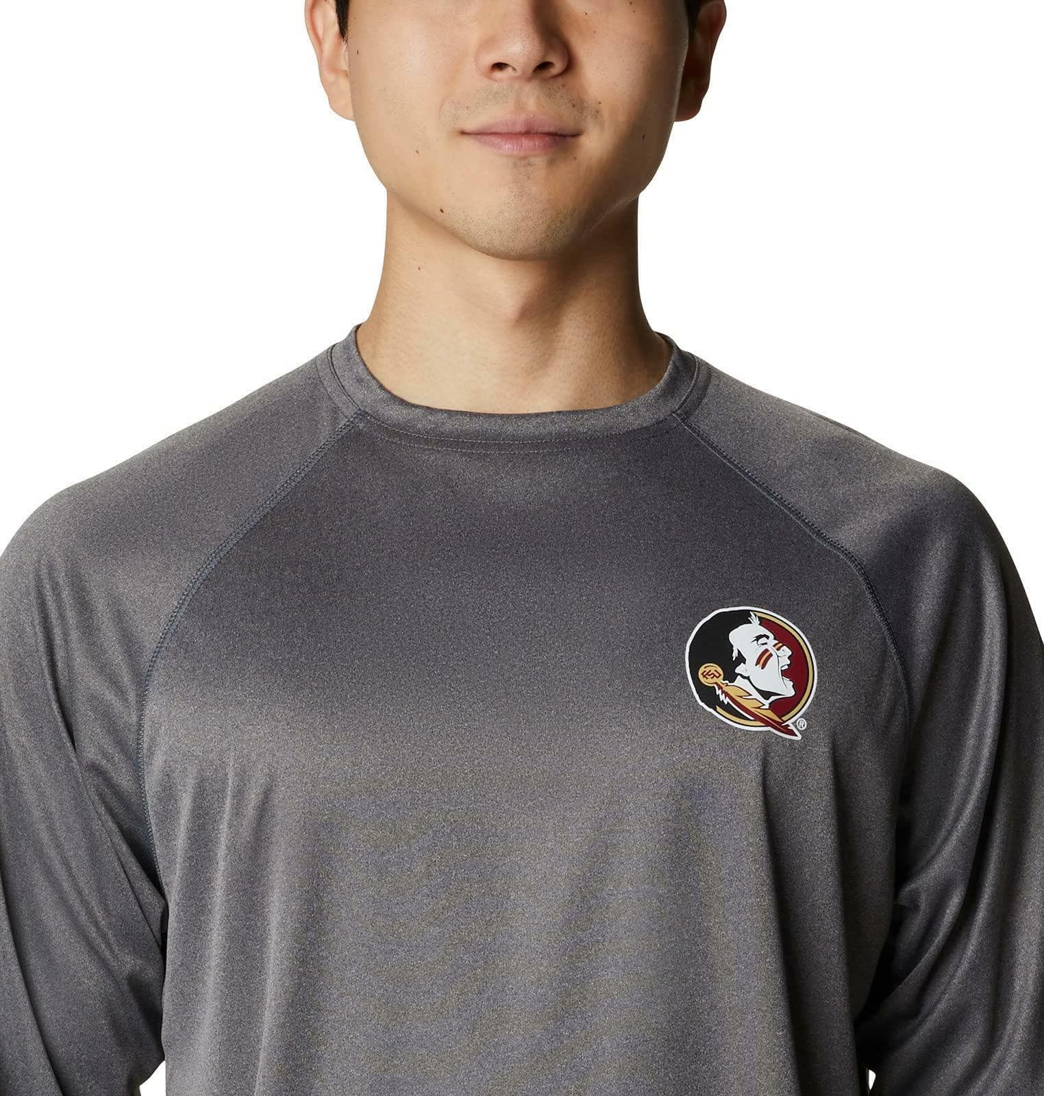 Columbia Men's Florida State Seminoles Terminal Tackle Long Sleeve PFG Shirt LT - Thumbnail 4