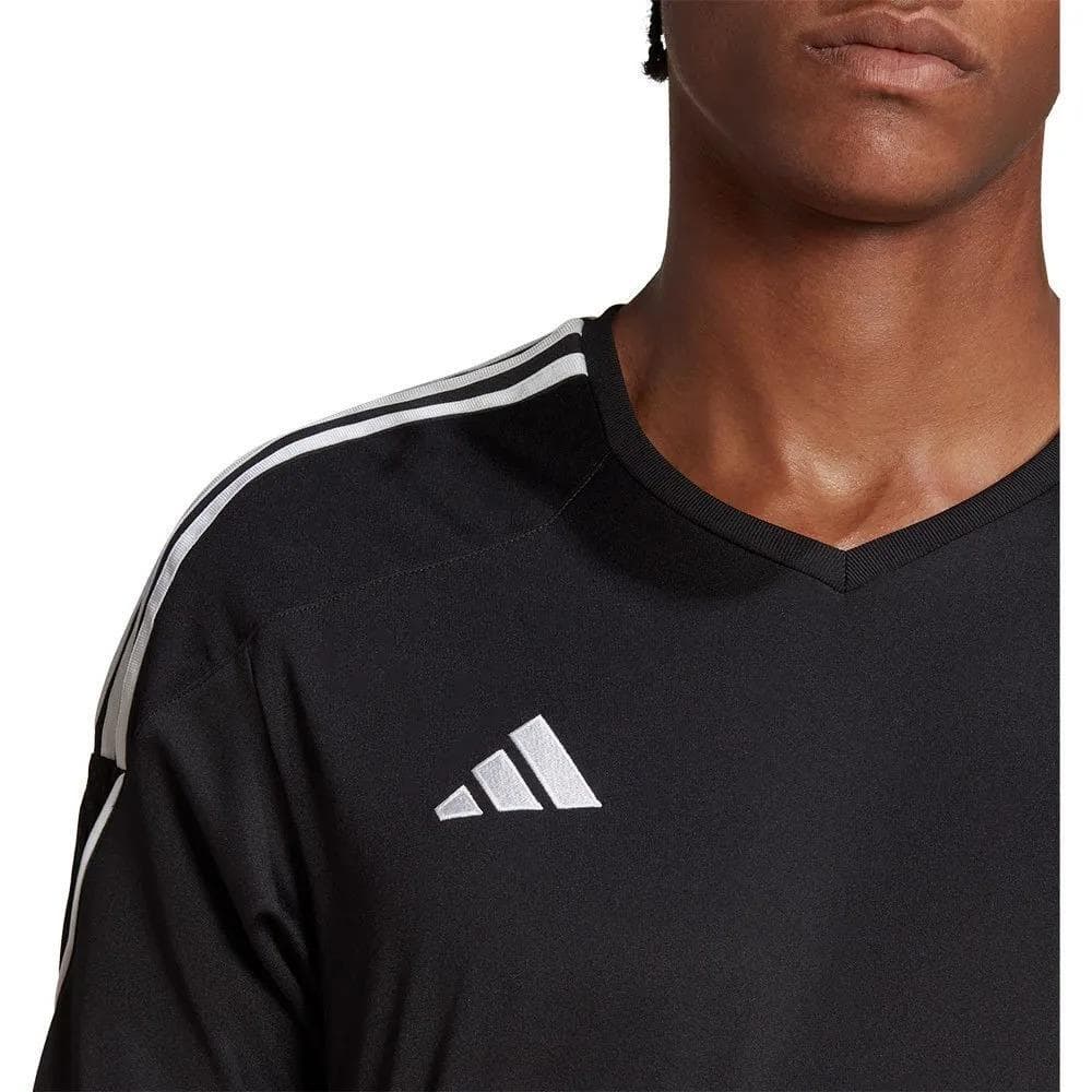 Adidas Men's Tiro AeroReady Short Sleeve Training Jersey Black Large $50 Value - Thumbnail 6