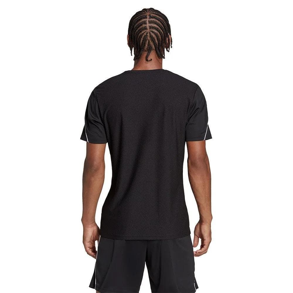 Adidas Men's Tiro AeroReady Short Sleeve Training Jersey Black Large $50 Value - Thumbnail 3