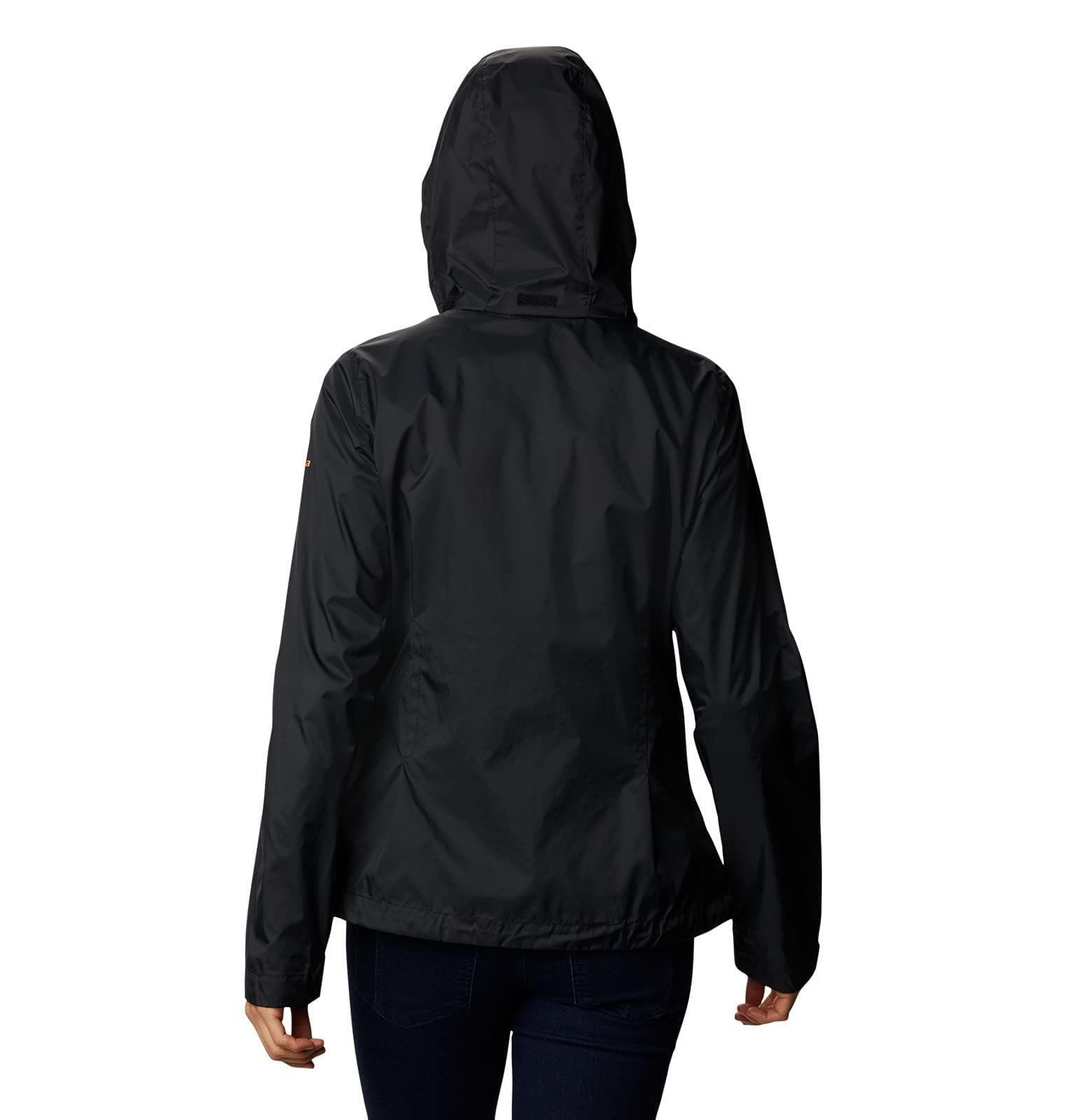 Columbia Women's Tennessee Volunteers Waterproof Hooded Jacket Black Large - Thumbnail 4