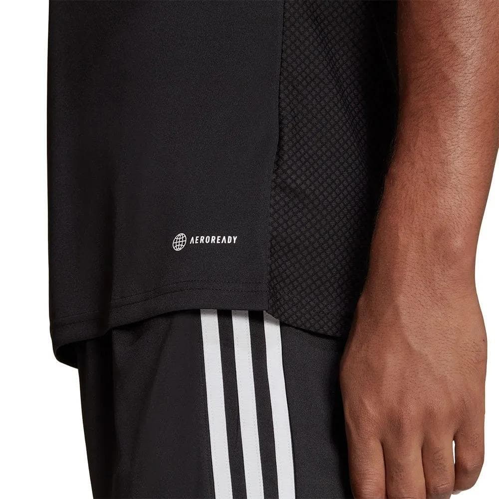 Adidas Men's Tiro AeroReady Short Sleeve Training Jersey Black Large $50 Value - Thumbnail 7