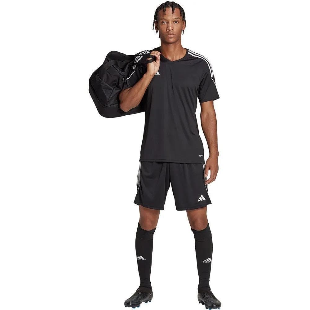 Adidas Men's Tiro AeroReady Short Sleeve Training Jersey Black Large $50 Value - Thumbnail 8