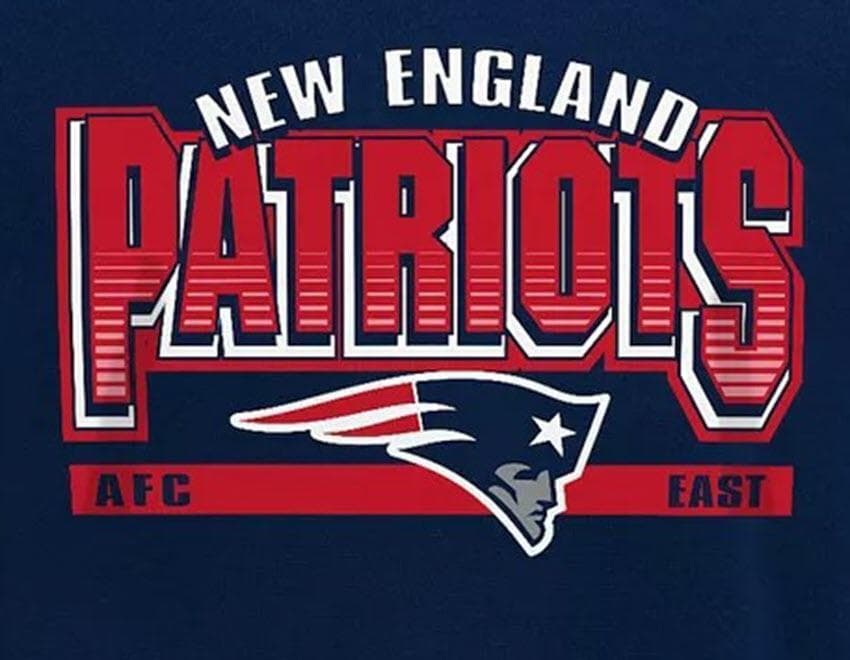 Unbranded Boy's New England Patriots Comeback Fleece Hoodie Navy Blue Large - Thumbnail 2
