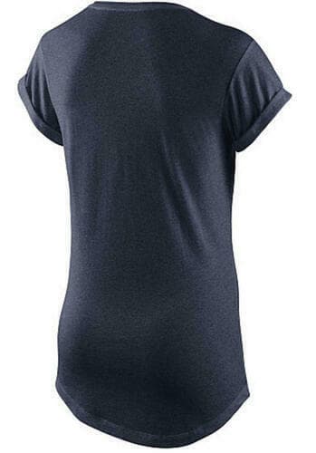 Nike Women's Atlanta Braves Scoop Neck Triblend Boyfriend T-shirt Navy Small - Thumbnail 2