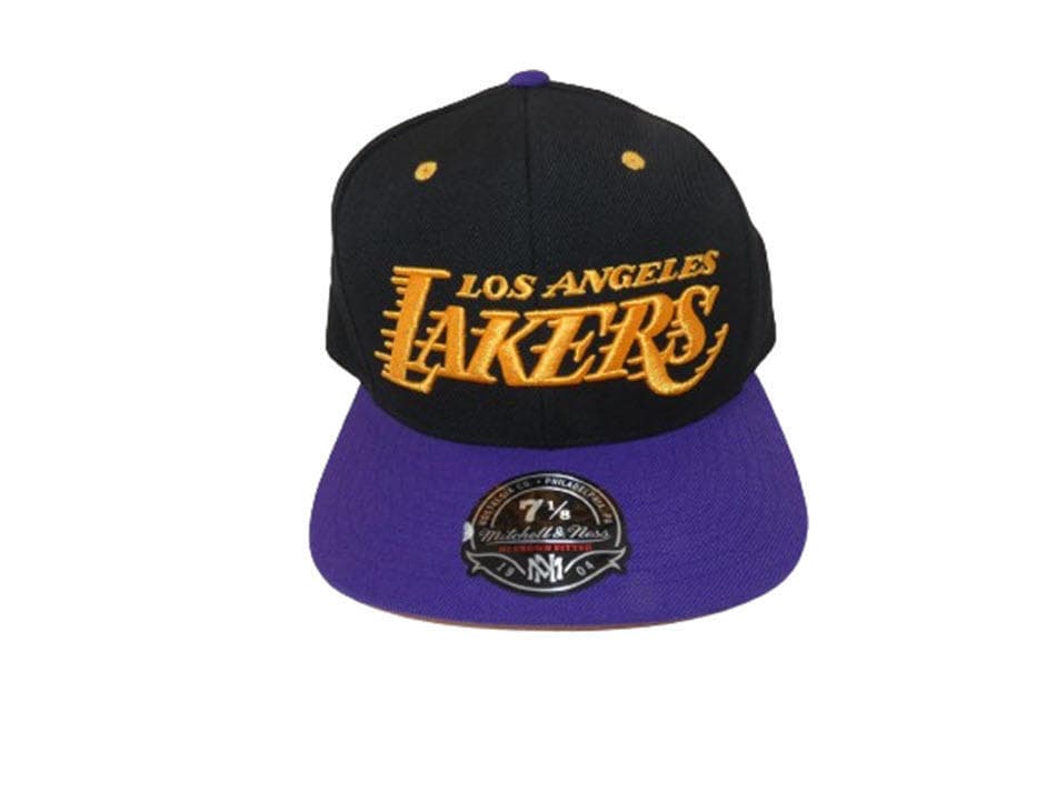 Mitchell & Ness Men's Los Angeles Lakers Hardwood Classics Cap Fitted Size 7 1/8 - Thumbnail 2