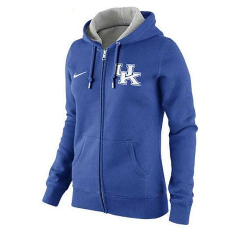Nike Women's Kentucky Wildcats Classic Full-Zip Hoodie Royal Small $80 Value - Thumbnail 3