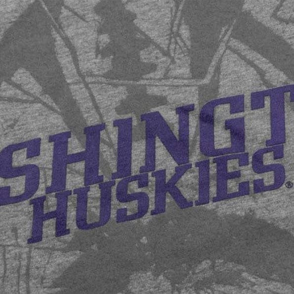 Nike Men's Washington Huskies Practice Cotton T-shirt Gray Medium - Thumbnail 2