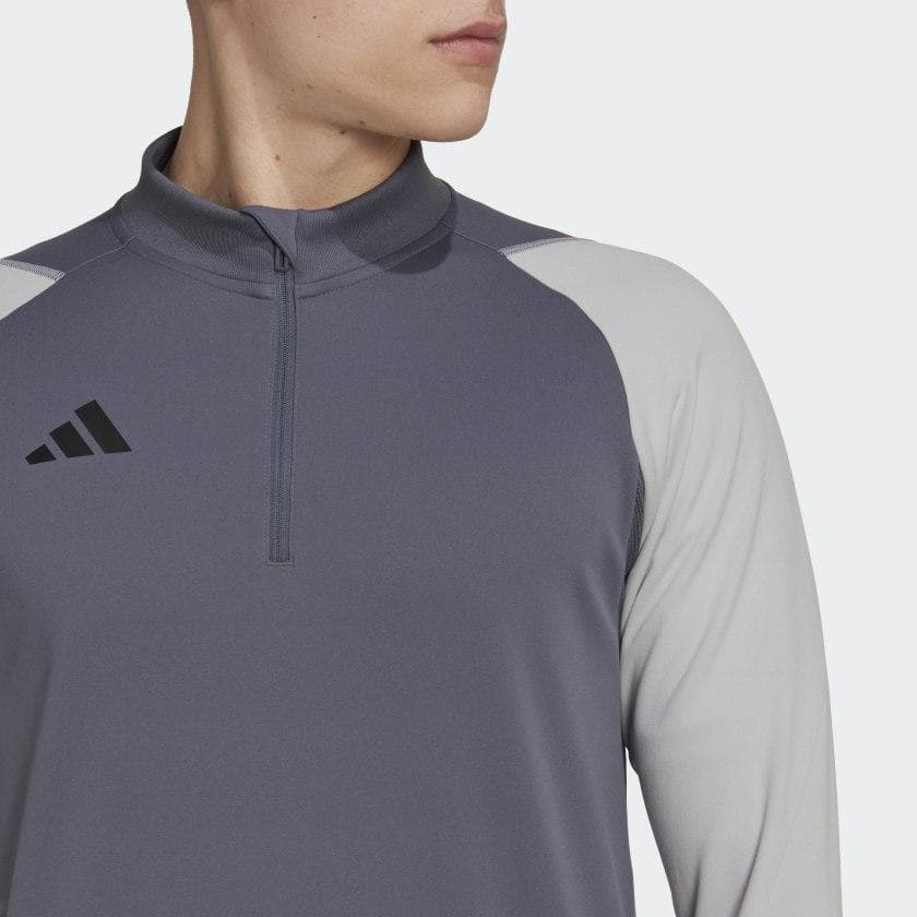 Adidas Men's Tiro Aeroready Quarter-Zip Pullover Top Onyx 3XL $75 Value - Thumbnail 5