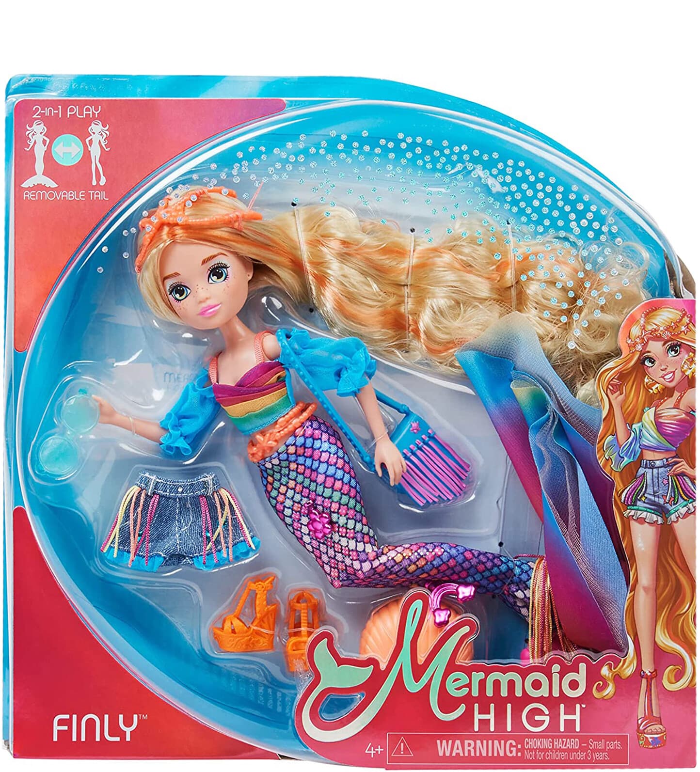 Mermaid High Finly Deluxe Mermaid Doll & Accessories with Removable Tail - Thumbnail 9