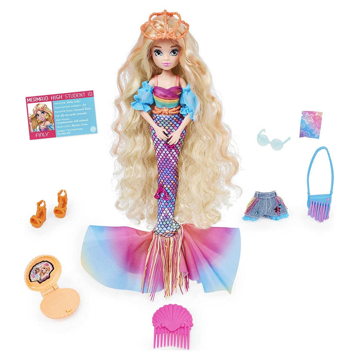 Mermaid High Finly Deluxe Mermaid Doll & Accessories with Removable Tail - Thumbnail 10