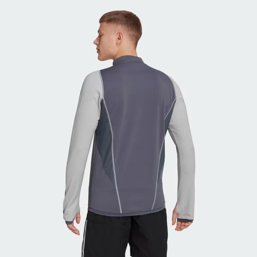 Adidas Men's Tiro Aeroready Quarter-Zip Pullover Top Onyx 3XL $75 Value - Thumbnail 2
