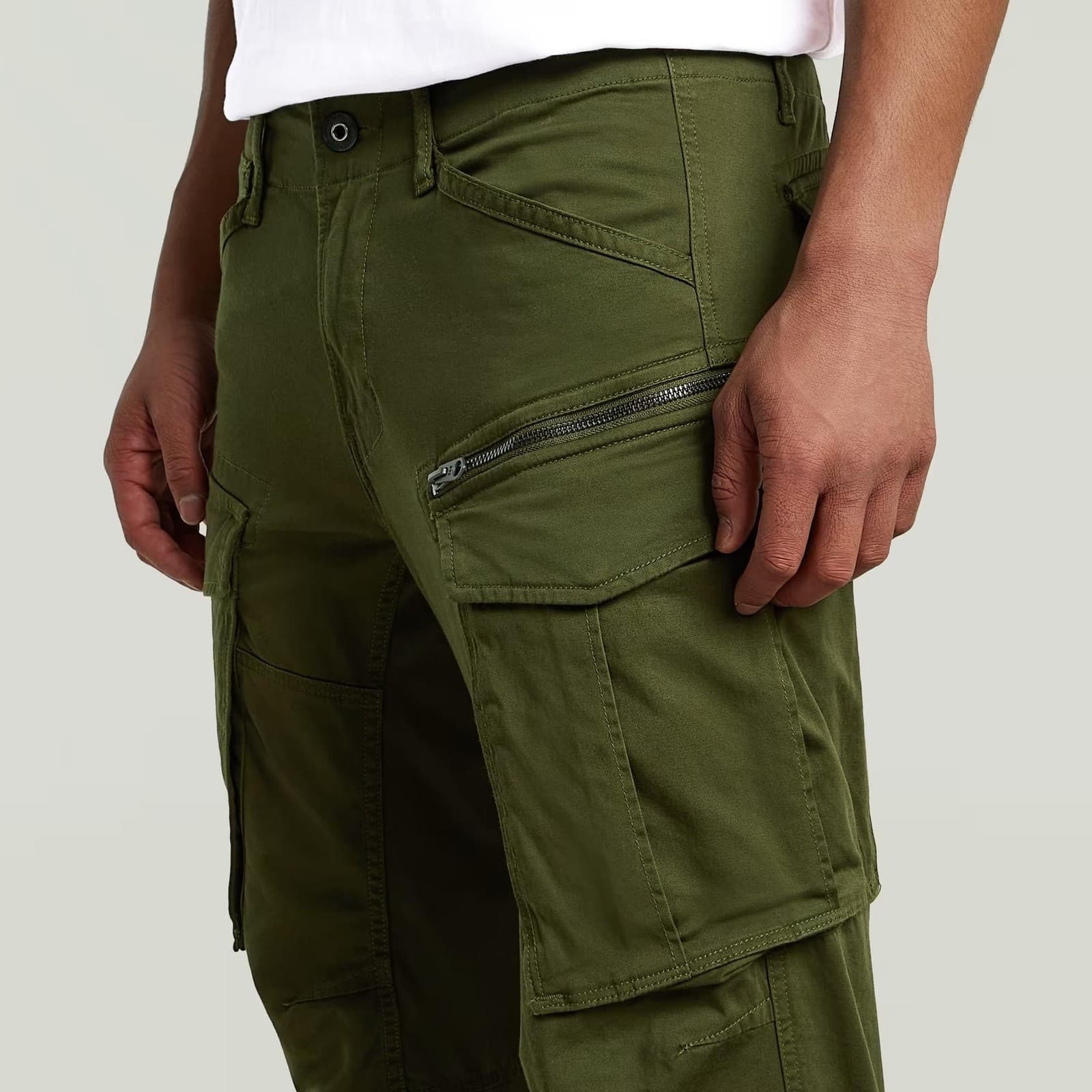 G-Star Raw Men's Rovic Zip Regular Tapered Cargo Pants Green 29 x 34 $150 Value - Thumbnail 4