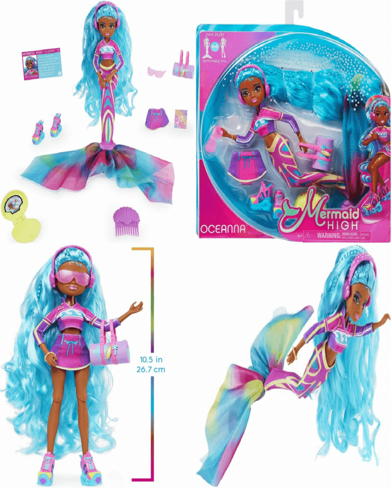 Mermaid High Oceanna Deluxe Mermaid Doll & Accessories with Removable Tail - Thumbnail 6