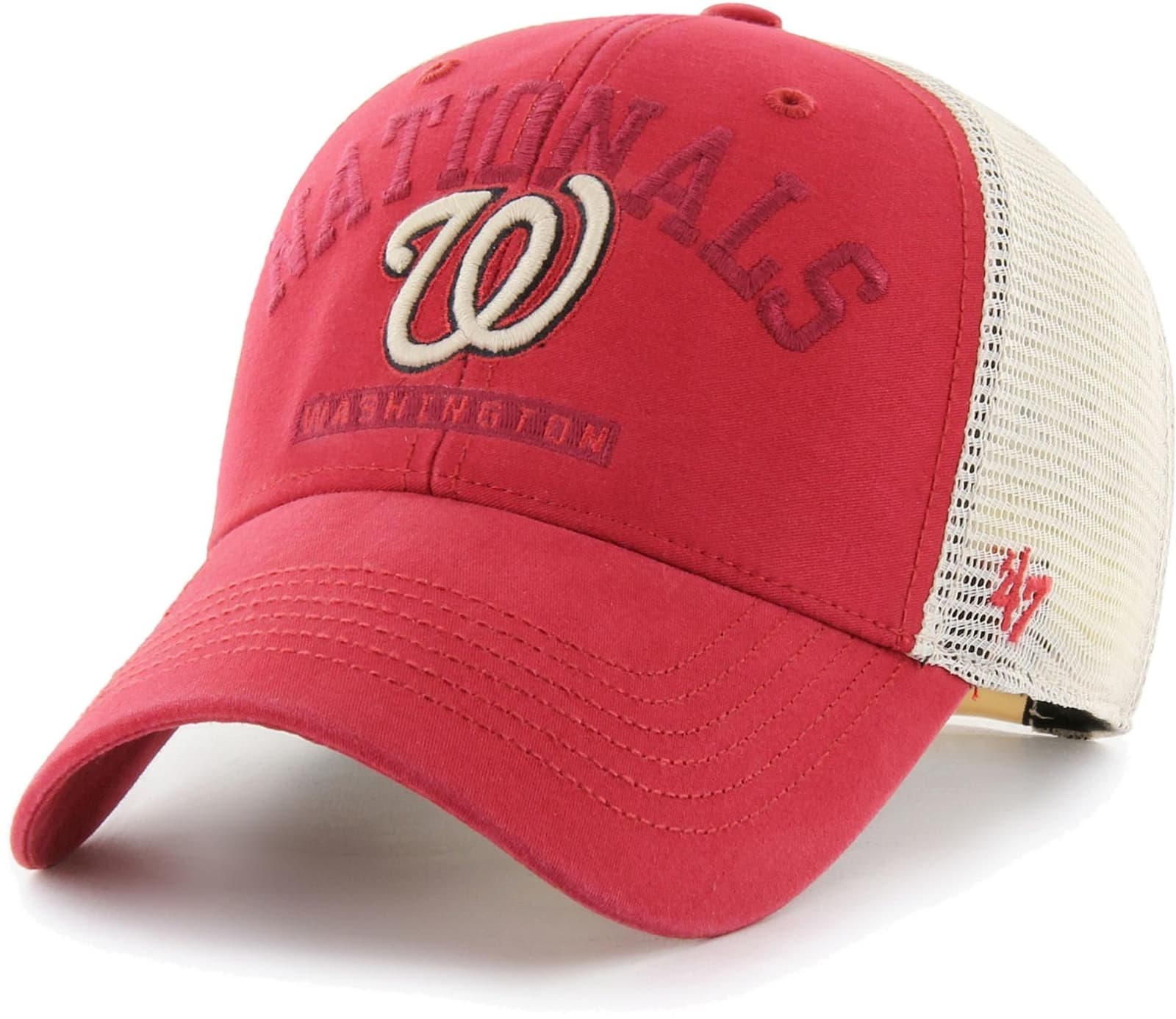47 Brand Men's Washington Nationals Brayman Snapback Adjustable MVP Baseball Cap - Thumbnail 3