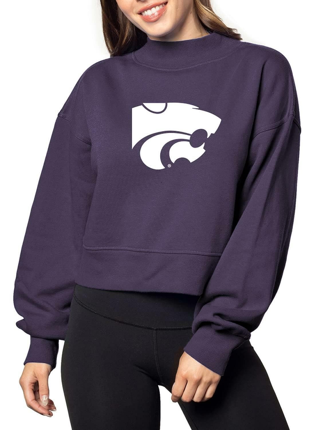 Chicka-D Women's Kansas State Wildcats Hailey Pullover Sweatshirt Purple X-Large - Thumbnail 5