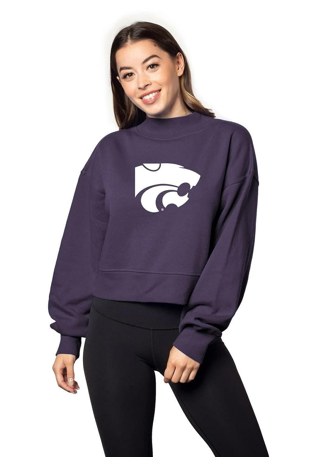 Chicka-D Women's Kansas State Wildcats Hailey Pullover Sweatshirt Purple X-Large - Thumbnail 7