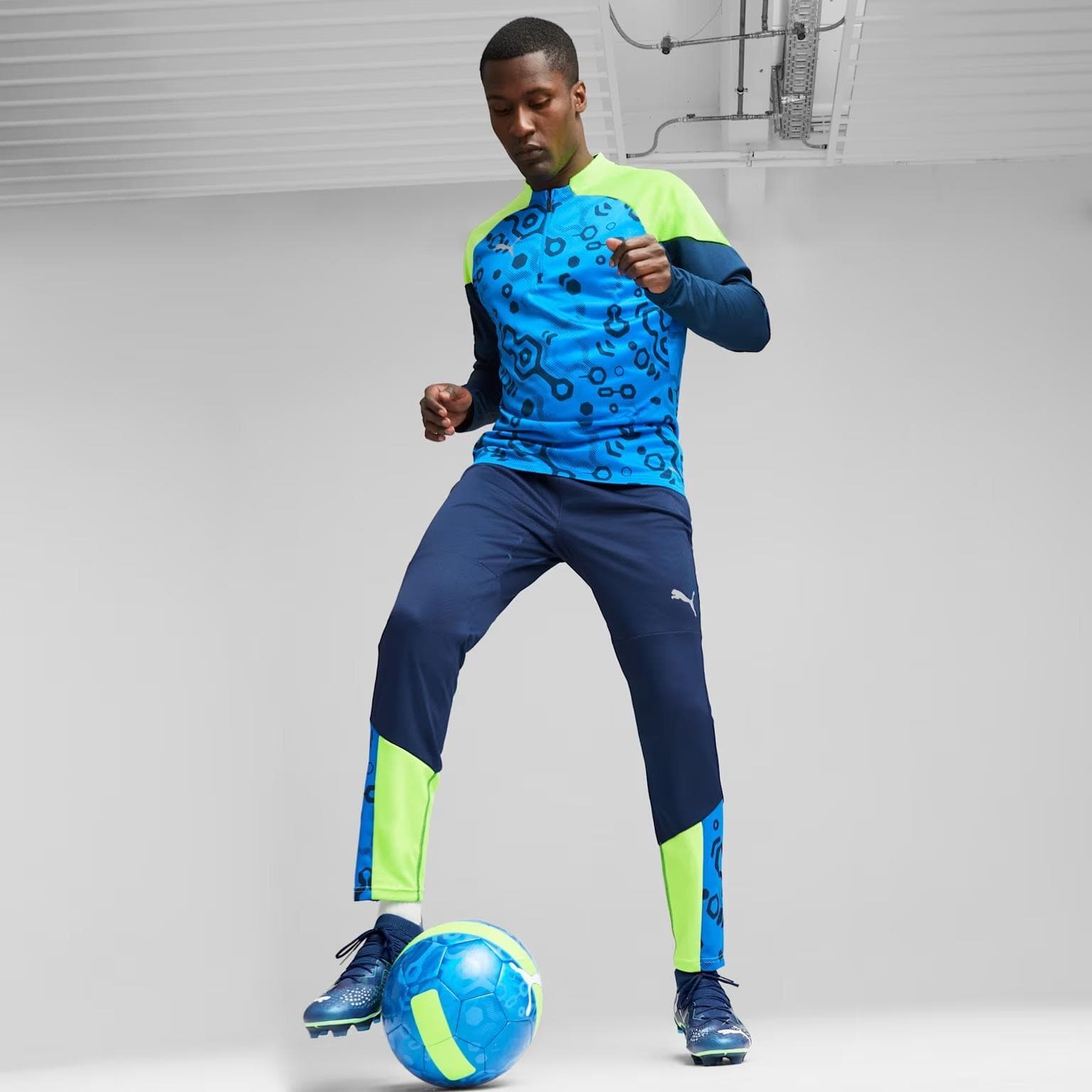 PUMA Men's individualCUP Quarter-Zip Pullover Soccer Jersey Top 2XL $62 Value - Thumbnail 12