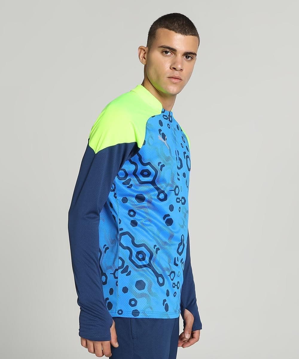 PUMA Men's individualCUP Quarter-Zip Pullover Soccer Jersey Top 2XL $62 Value - Thumbnail 2