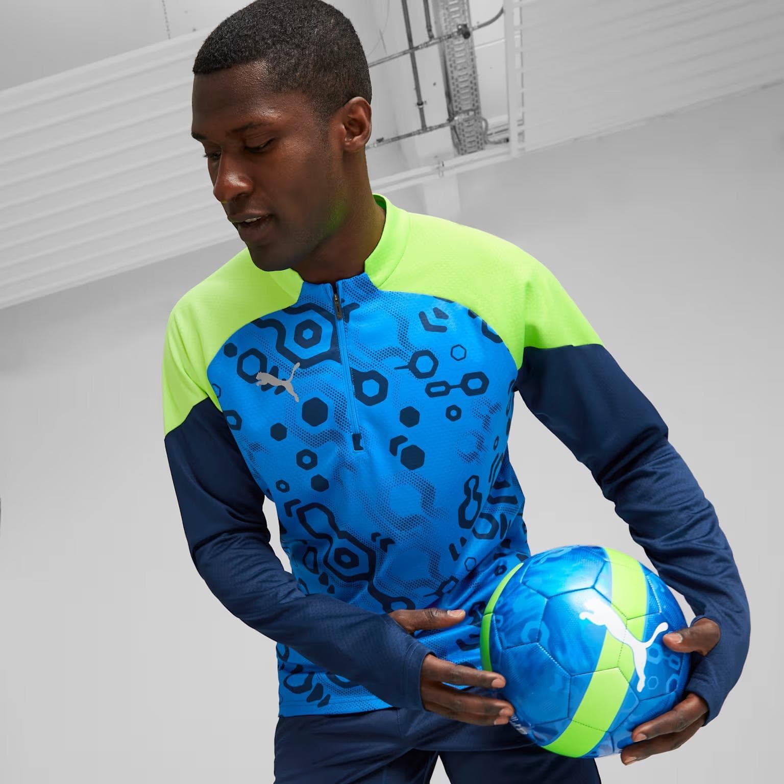 PUMA Men's individualCUP Quarter-Zip Pullover Soccer Jersey Top 2XL $62 Value - Thumbnail 11