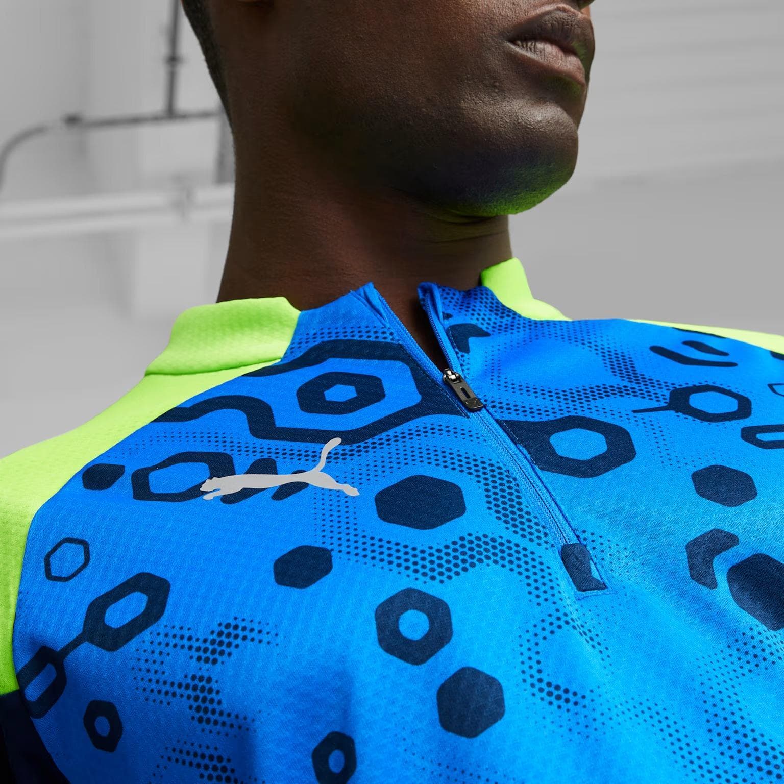 PUMA Men's individualCUP Quarter-Zip Pullover Soccer Jersey Top 2XL $62 Value - Thumbnail 14
