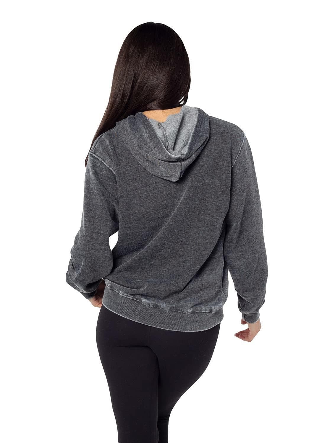 Chicka-D Women's Arizona State Sun Devils Burnout Everybody Hoodie Black Large - Thumbnail 4