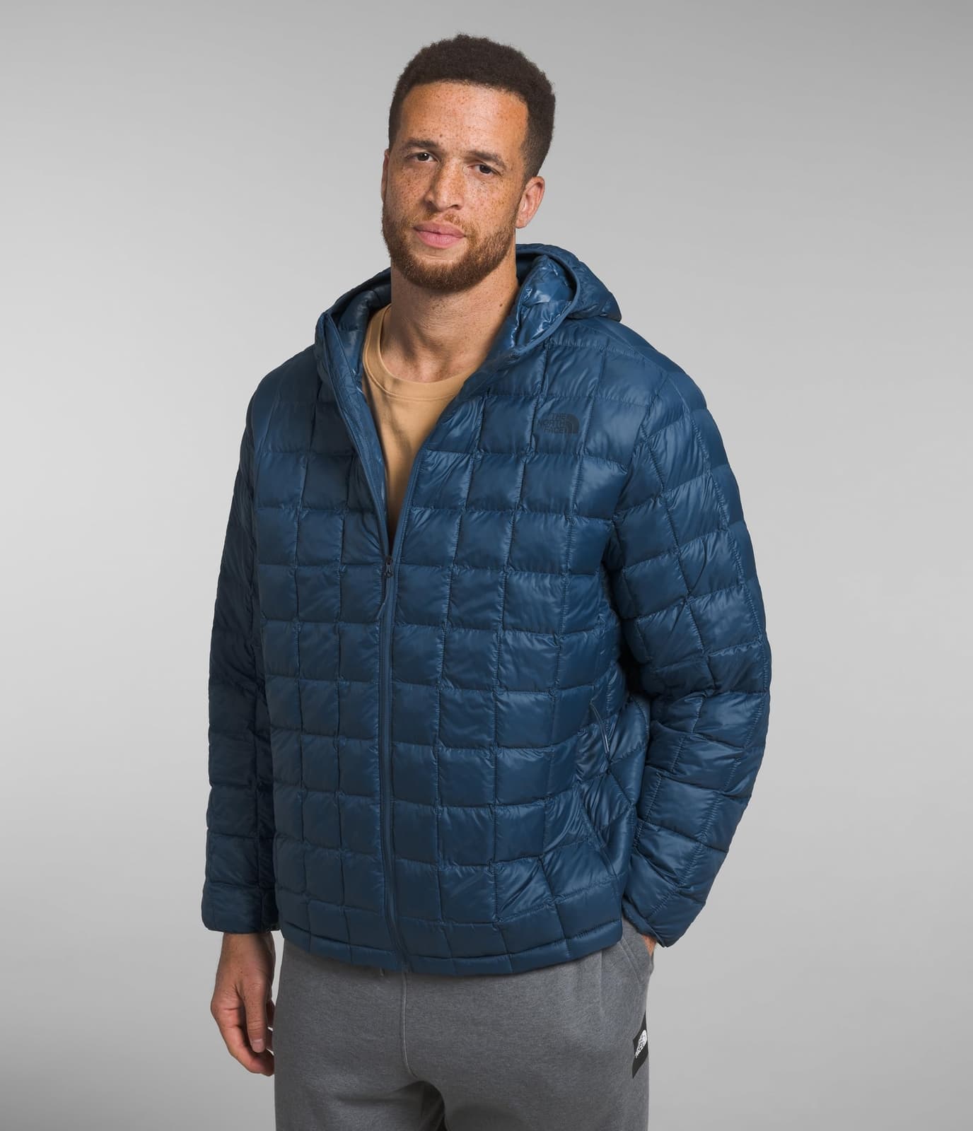The North Face Men's ThermoBall Eco 2.0 Hooded Jacket Shady Blue 3XL $280 Value - Thumbnail 5