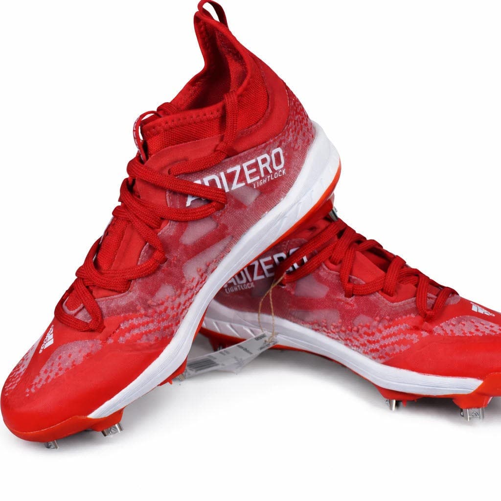 Adidas Adizero Afterburner NWV Red Metal Baseball Cleats Red Size 7.5 $150 Value - Thumbnail 4