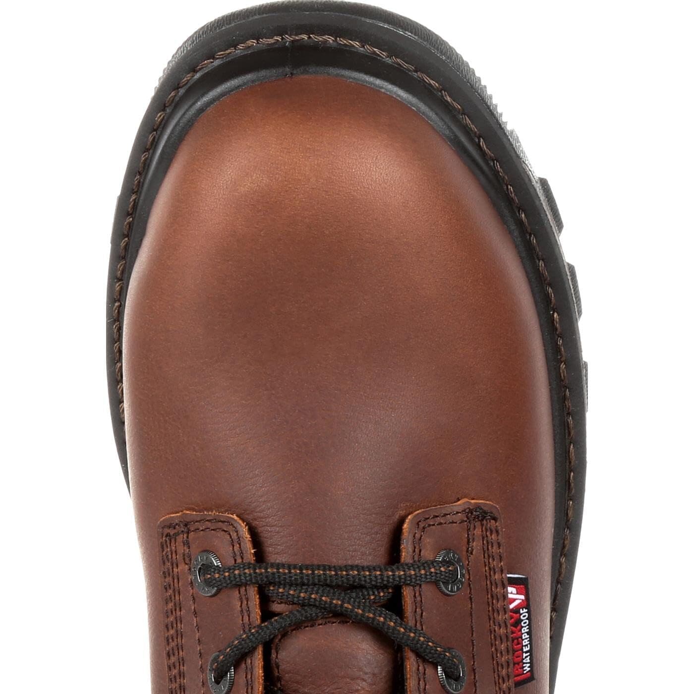 Rocky Rams Horn Waterproof Composite Toe Work Boot Dark Brown 7W $190 Value - Thumbnail 6