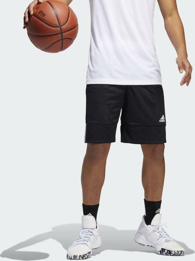 adidas Men's Climalite 3G Speed Reversible Polyester Shorts Medium Black - Thumbnail 7
