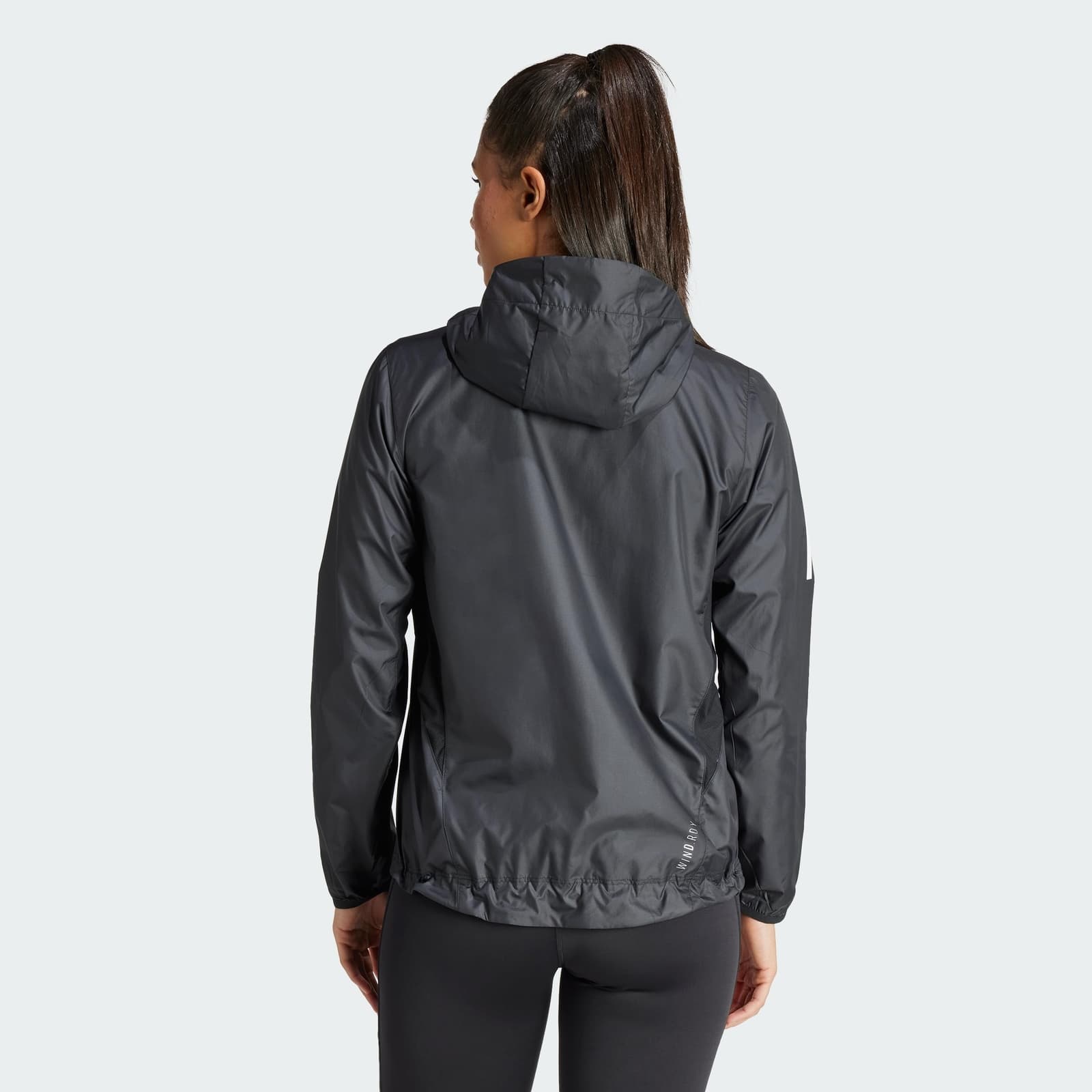 adidas Women's Own The Run Performance Jacket Black Small $97 Value - Thumbnail 2