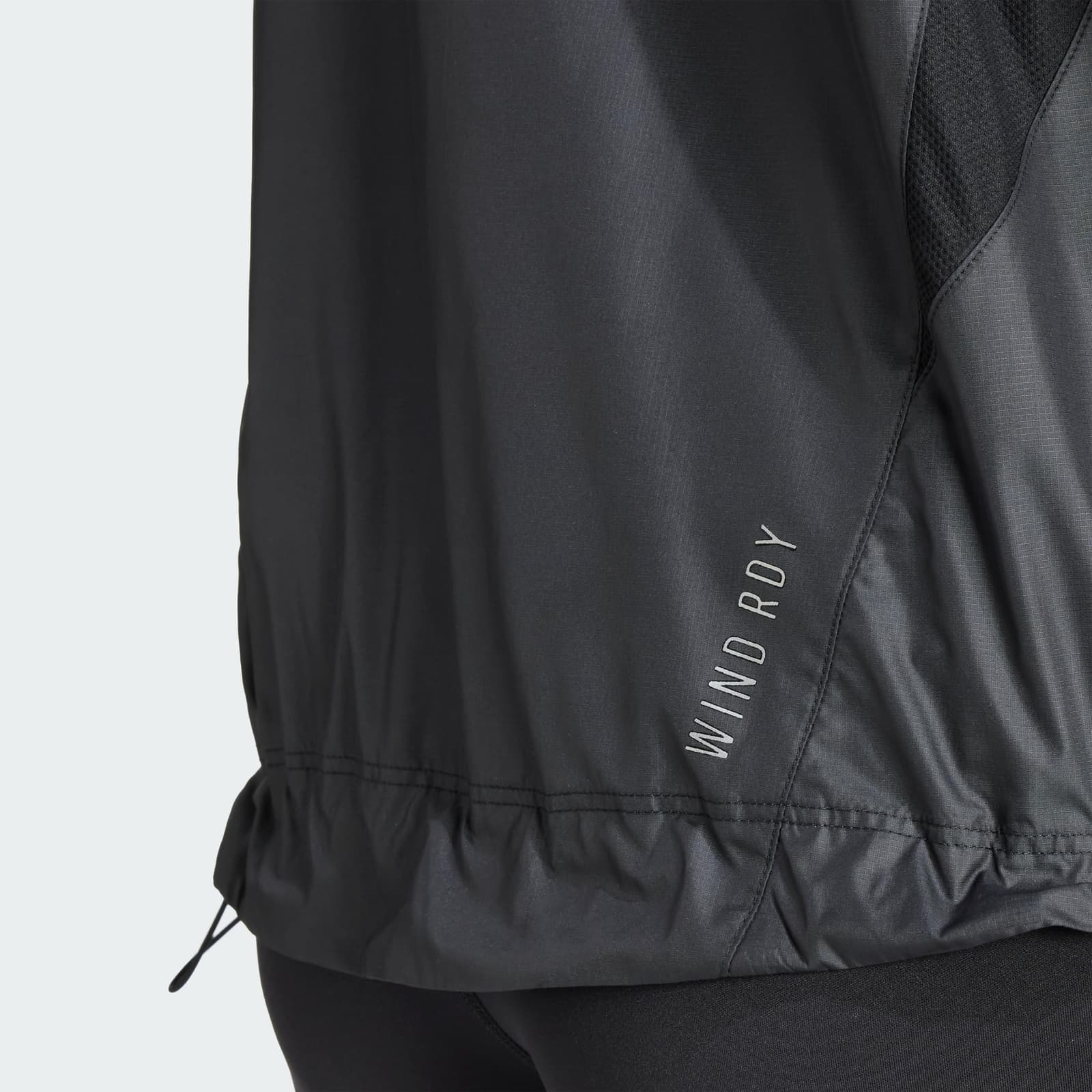 adidas Women's Own The Run Performance Jacket Black Small $97 Value - Thumbnail 4