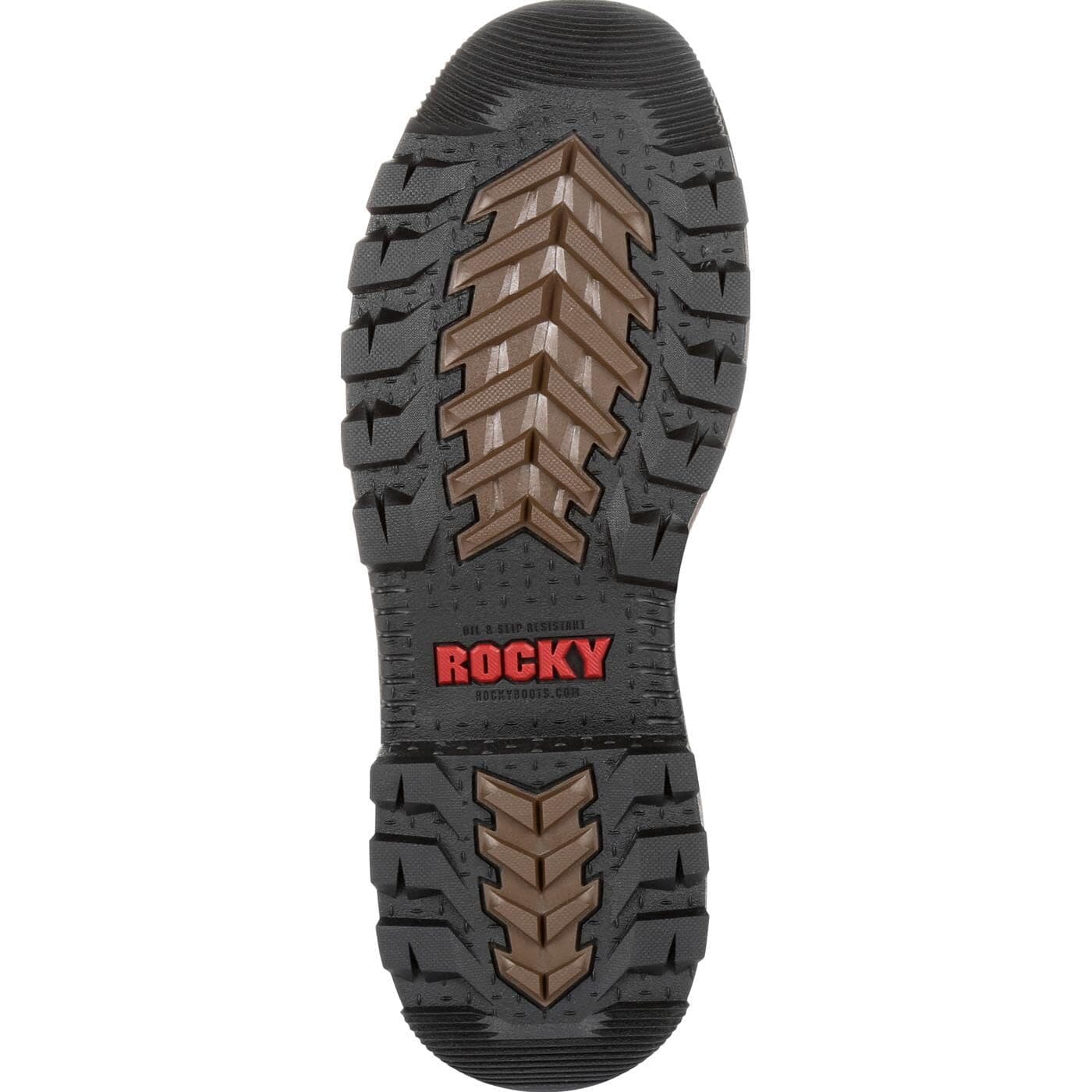 Rocky Rams Horn Waterproof Composite Toe Work Boot Dark Brown 7W $190 Value - Thumbnail 7