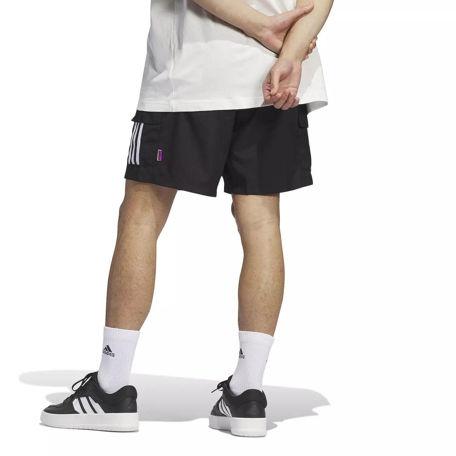adidas Men's Aeroready Sunglass Pack Cargo Sportswear Shorts Black Large - Thumbnail 3
