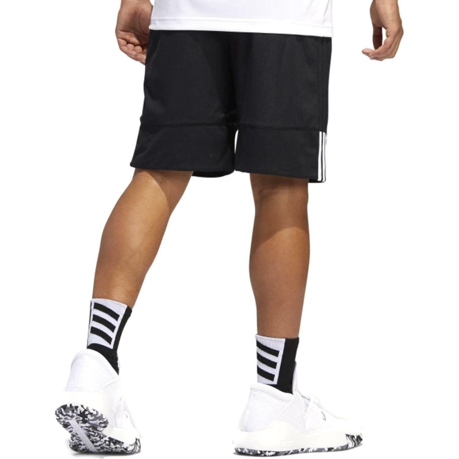 adidas Men's Climalite 3G Speed Reversible Polyester Shorts Medium Black - Thumbnail 9