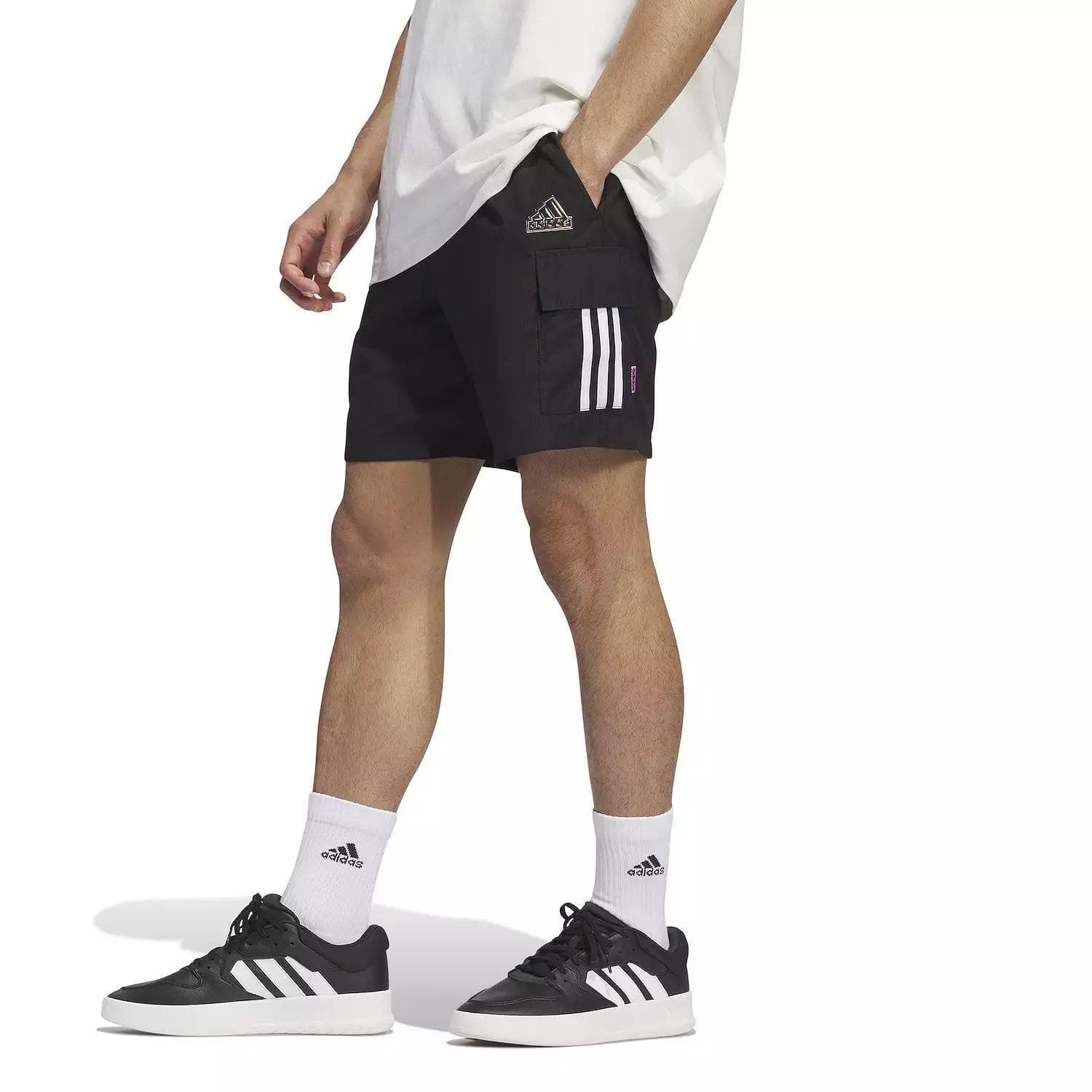 adidas Men's Aeroready Sunglass Pack Cargo Sportswear Shorts Black Large - Thumbnail 2