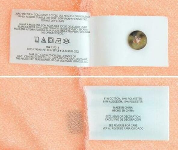 GAP Women's Long Sleeve Henley French Terry Sweatshirt Peach 2XL - Thumbnail 9