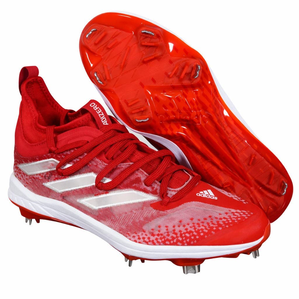 Adidas Adizero Afterburner NWV Red Metal Baseball Cleats Red Size 7.5 $150 Value - Thumbnail 2