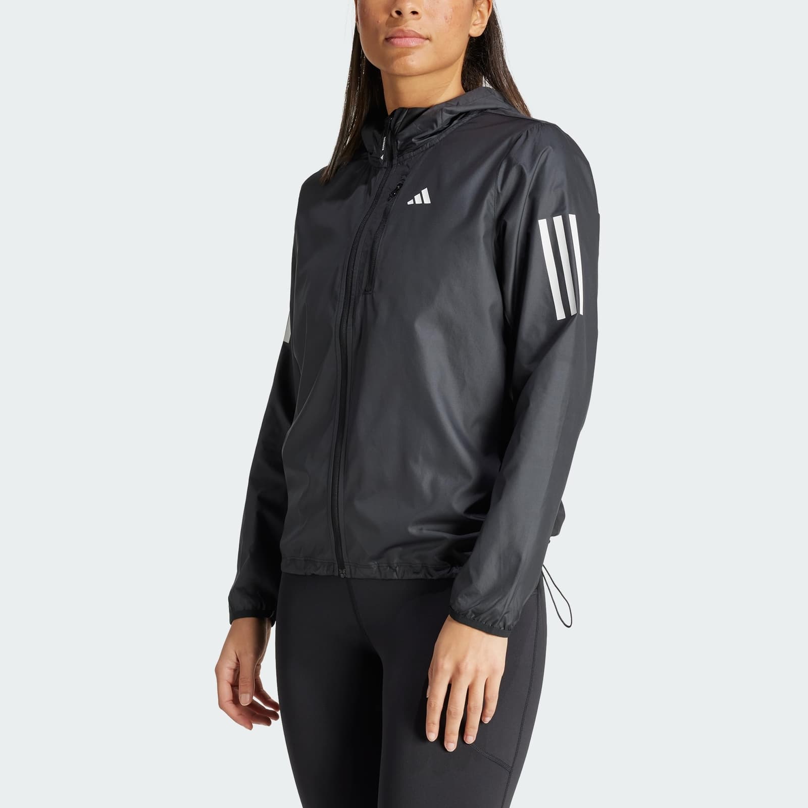 adidas Women's Own The Run Performance Jacket Black Small $97 Value - Thumbnail 8