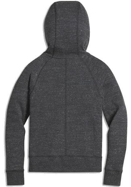 Nike Sportswear Girl's NSW Gym Vintage Full-Zip Hoodie Gray Medium - Thumbnail 3