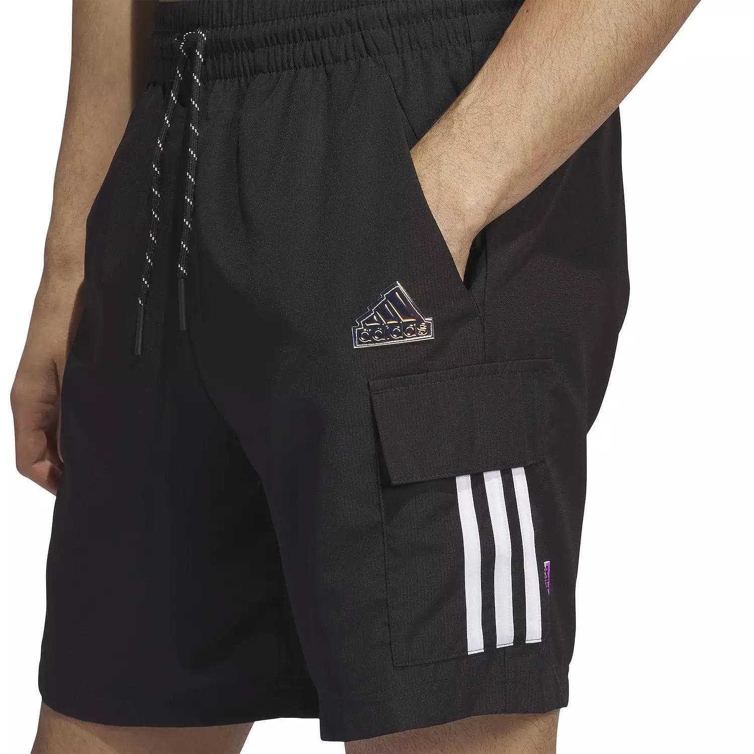 adidas Men's Aeroready Sunglass Pack Cargo Sportswear Shorts Black Large - Thumbnail 5