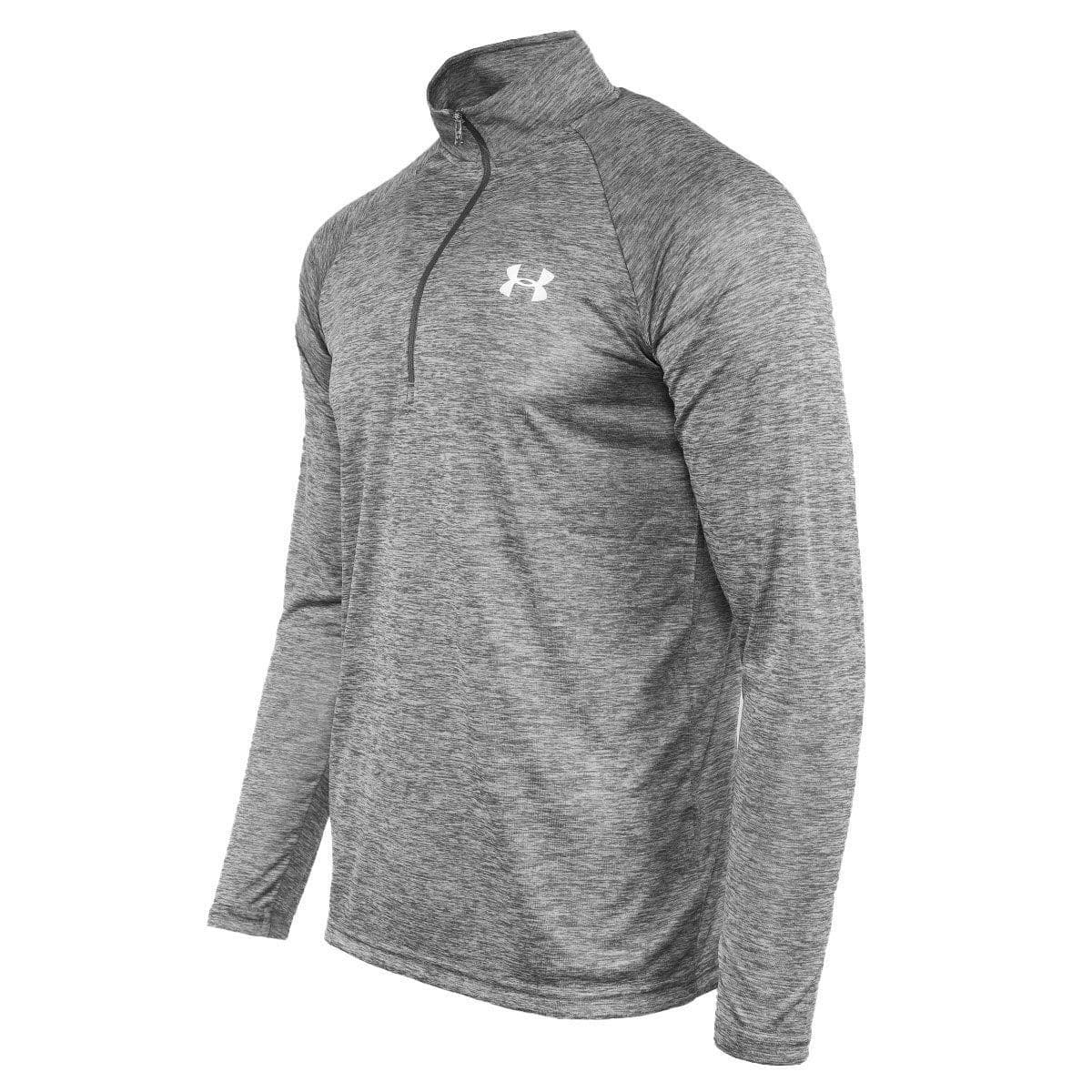 Under Armour Men's UA Tech Half Zip Pullover Top Space Dye Black 2XL - Thumbnail 6