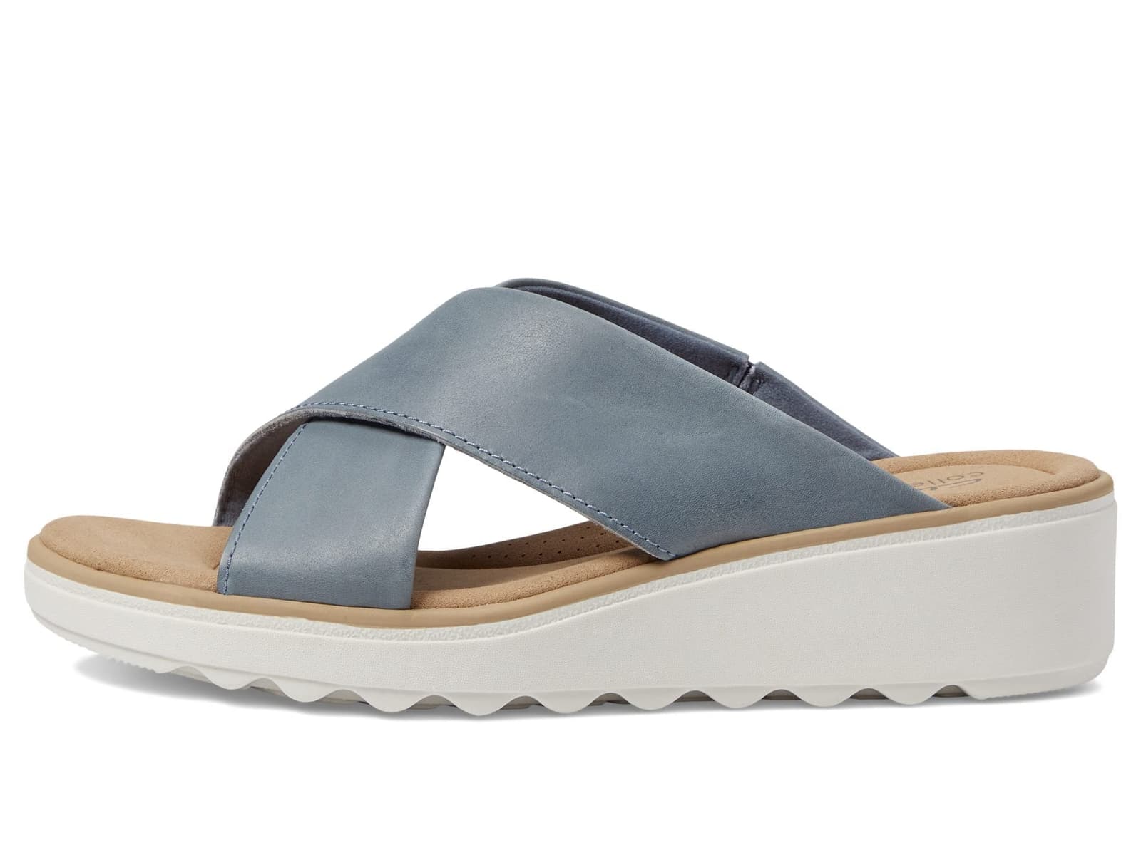 Clarks Women's Jillian Jem Crisscross Slip On Wedge Sandals $105 Value Size 9 - Thumbnail 2