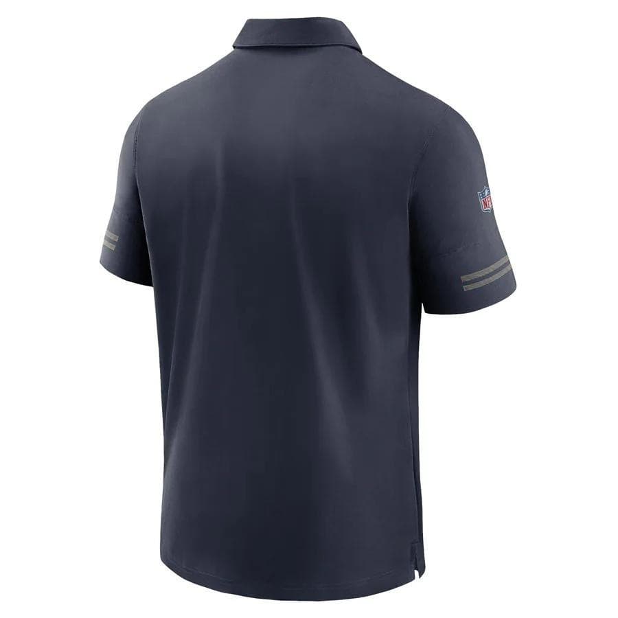 Nike Men's Chicago Bears Dri-Fit Sideline Elite Polo Blue Large $86 Value - Thumbnail 3