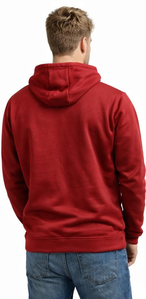 Colosseum Men's Alabama Crimson Tide Performance Polyester Hoodie Red Large - Thumbnail 4