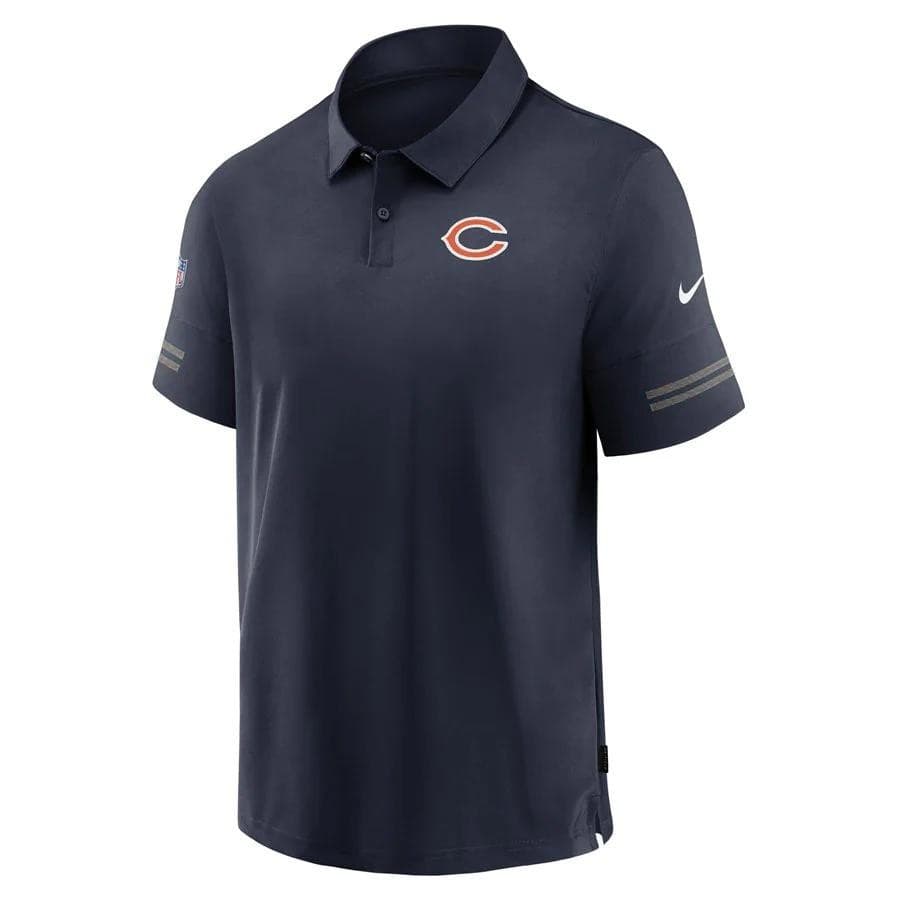 Nike Men's Chicago Bears Dri-Fit Sideline Elite Polo Blue Large $86 Value - Thumbnail 2