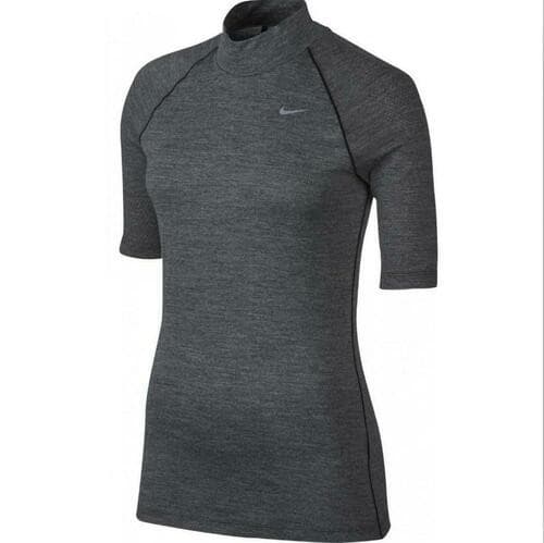 Nike Women's Merino Wool Short Sleeve Banded Polo Shirt Grey Small $95 Value - Thumbnail 3