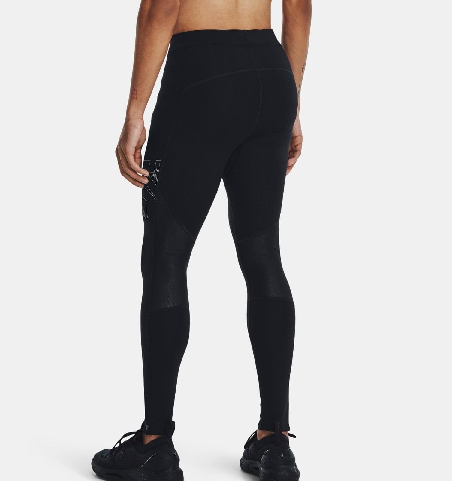 Under Armour Men's Heatgear Compression Graphic Print Leggings Black Medium - Thumbnail 2