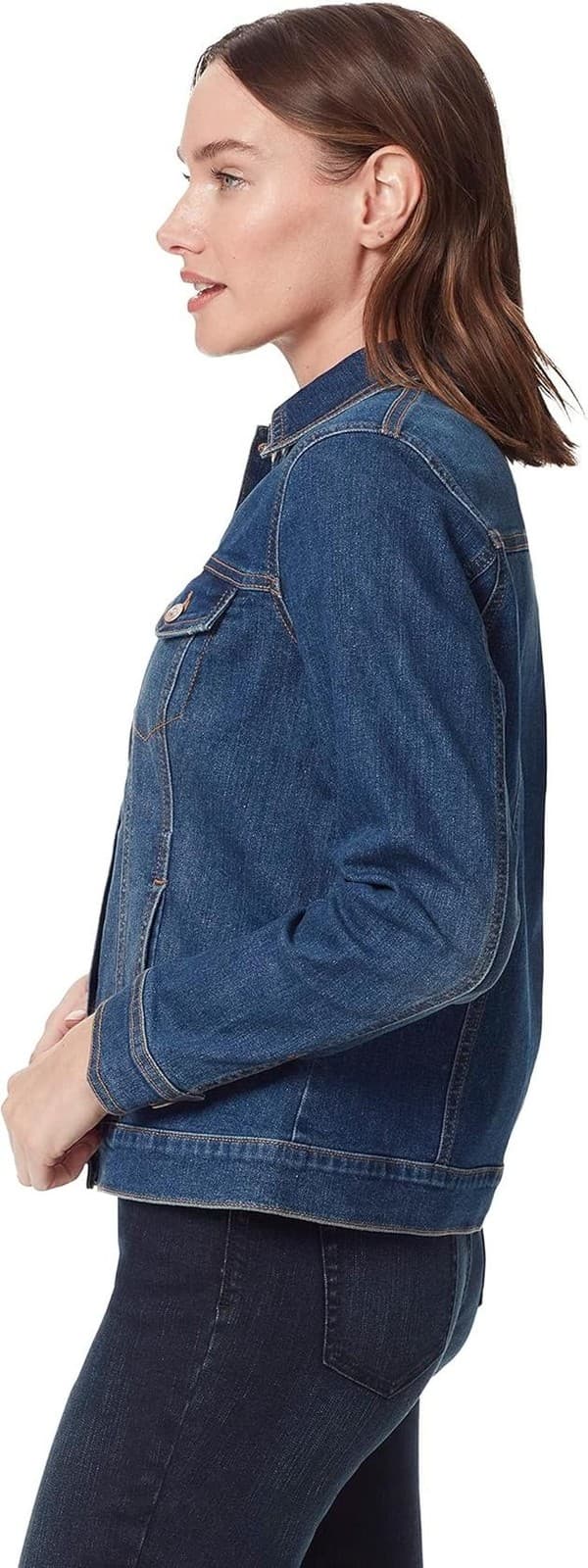 Gloria Vanderbilt Women's Amanda Soft Stretch Denim Jean Jacket XL $76 Value - Thumbnail 7